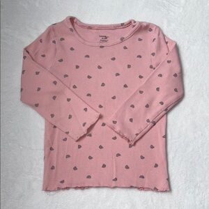 (3 for $10) George ribbed Pink rainbow Pattern Shirt